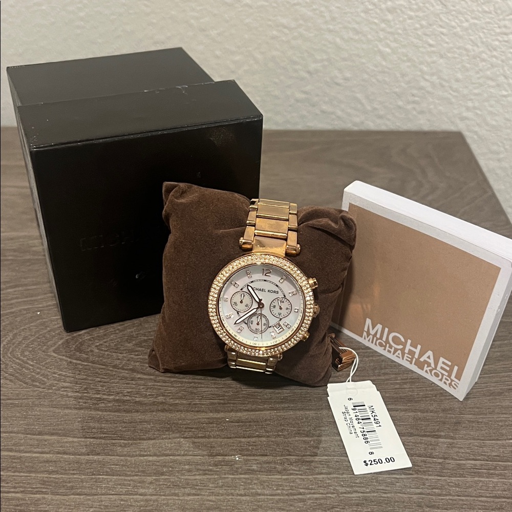 Michael Kors Rose Gold Chronograph Watch